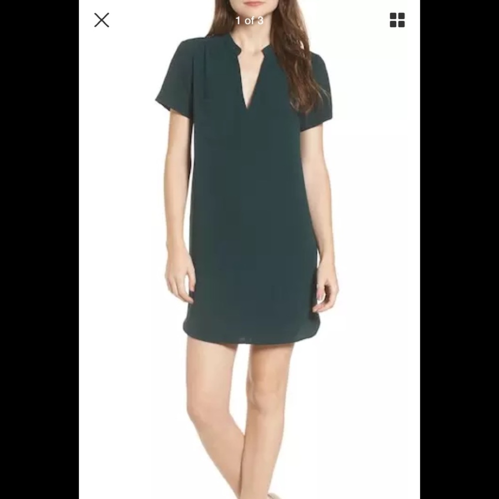 Forest Green Hailey Crepe Dress